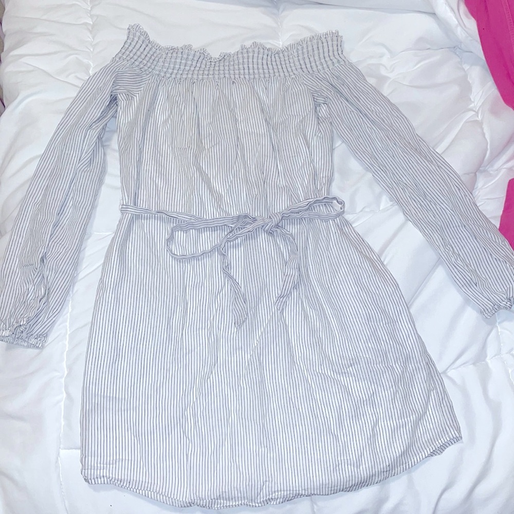 Off the shoulder mini dress